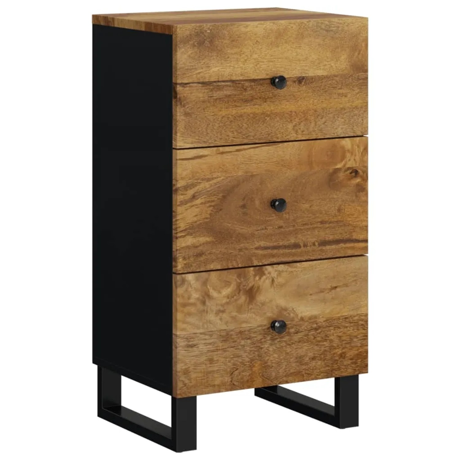 vidaXL Sideboard mit 3 Schubladen 40x33,5x75 cm Massivholz Mango 352908