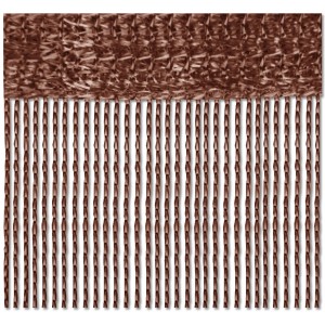 Brauner Fadenvorhang (90x245 cm) von Bestlivings als Gardine oder Raumteiler.