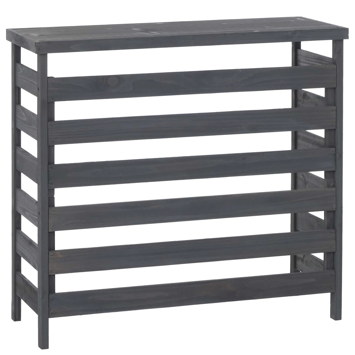 MCW Verkleidung Für Klimaanlage/Wärmetauscher Q15 Holz 78x84x32cm Anthrazit-Grau