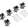5-teiliges Gerätehalter-Set für Werkzeuge mit Stiel, inklusive Schrauben und Dübel.