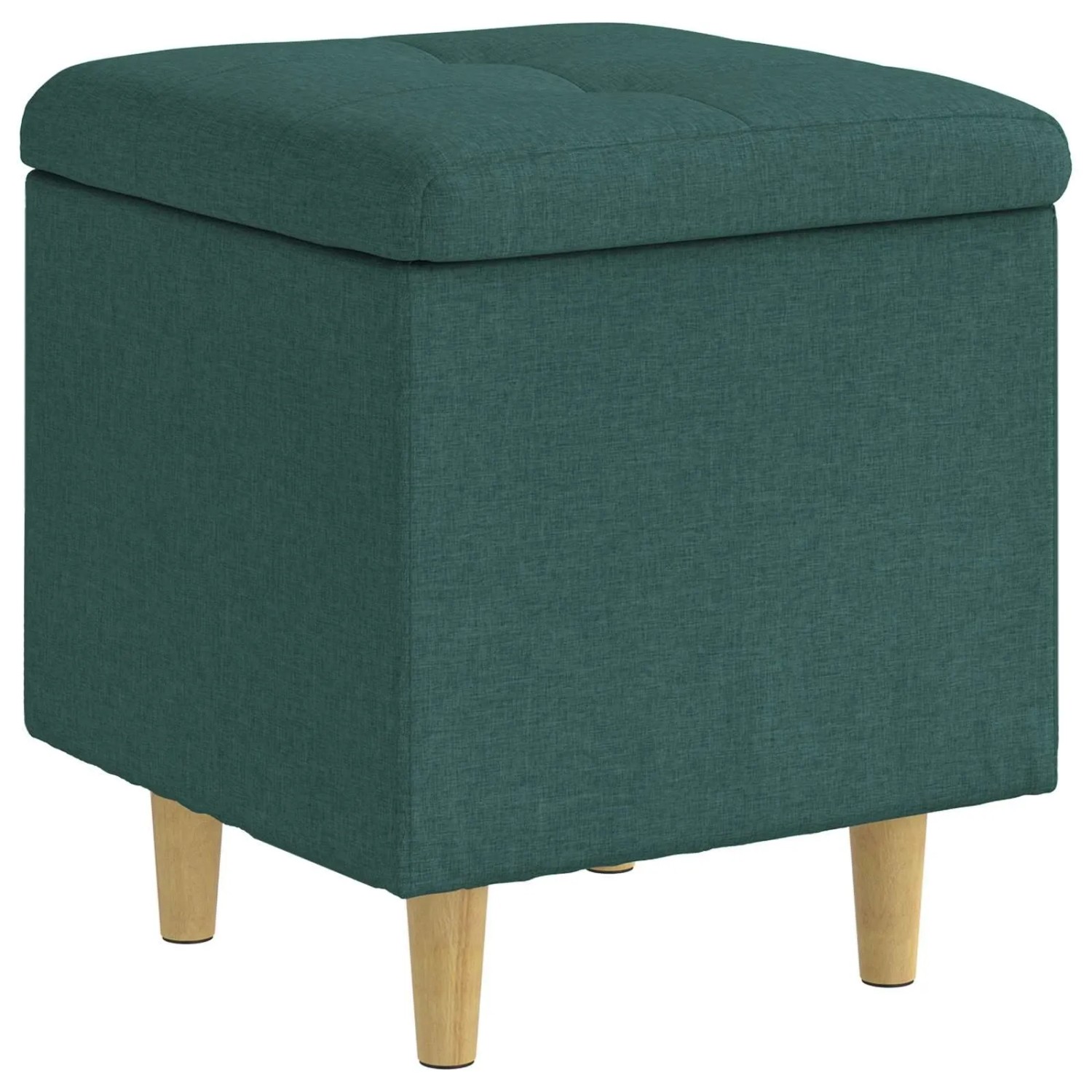 vidaXL Aufbewahrungsottomane Dunkelgrün 40 x 40 x 45 cm Stoff 876806