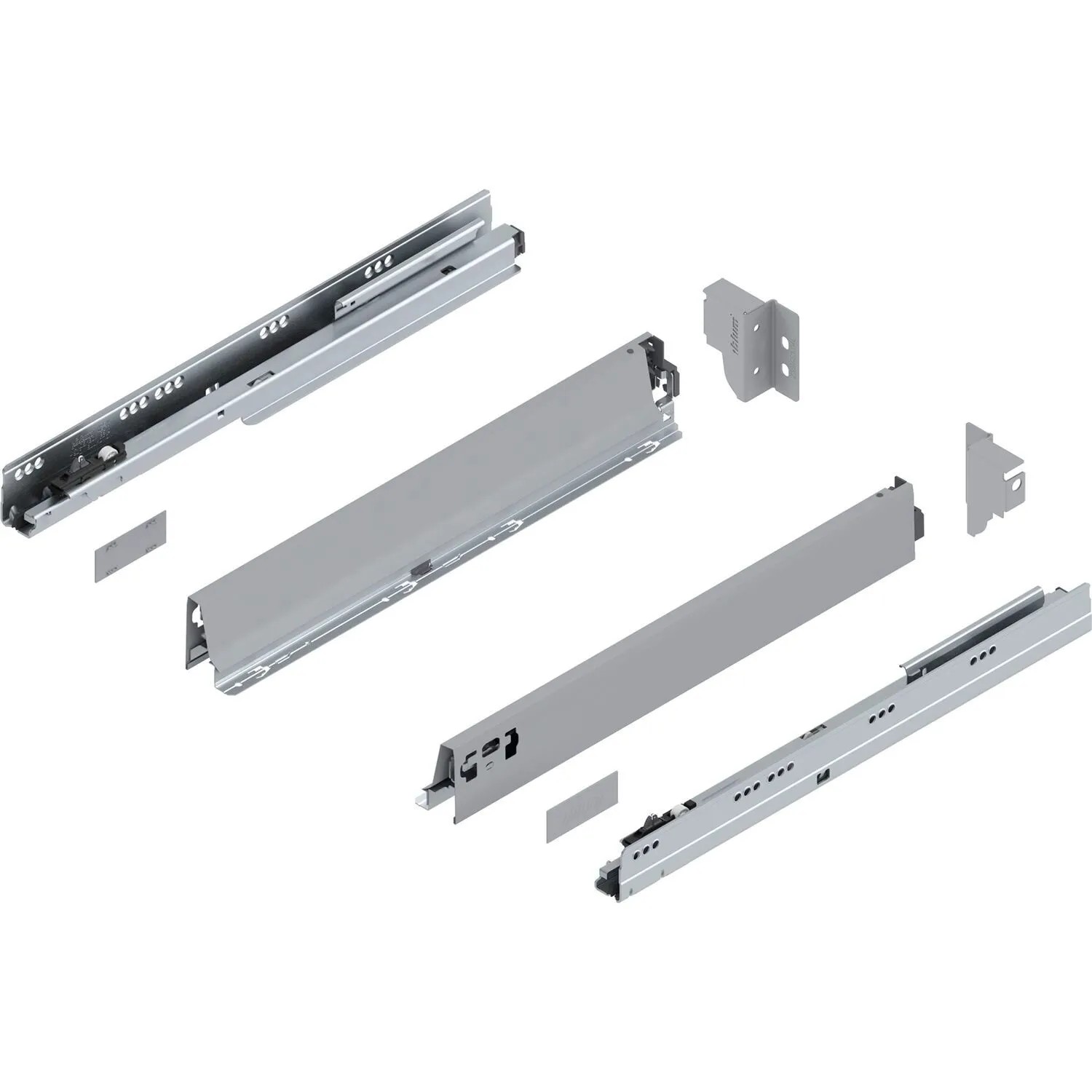 Blum Tandembox antaro N Vollauszug Blumotion 500 mm 65 kg Grau