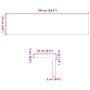 vidaXL Treppenstufen 8 Stk Dunkelbraun 100x25x2 cm Massivholz Eiche 3283028_12