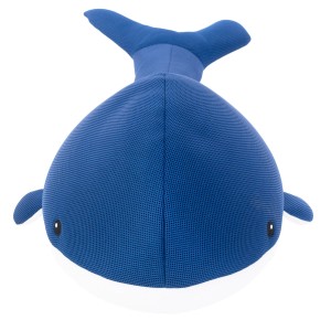 Blauer Westmann Pool Buddy Wal: Schwimmtier und Sitzsack für Spiel & Spaß im Garten.