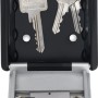 Offener Abus Schlüsseltresor KeyGarage 787 B/SB mit Schlüsseln im Inneren.