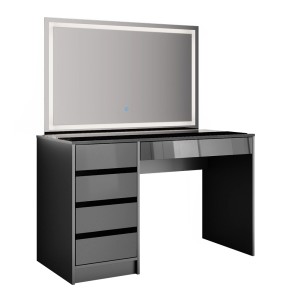 Vicco Schminktisch Sherry Anthrazit 120 cm mit LED-Spiegel