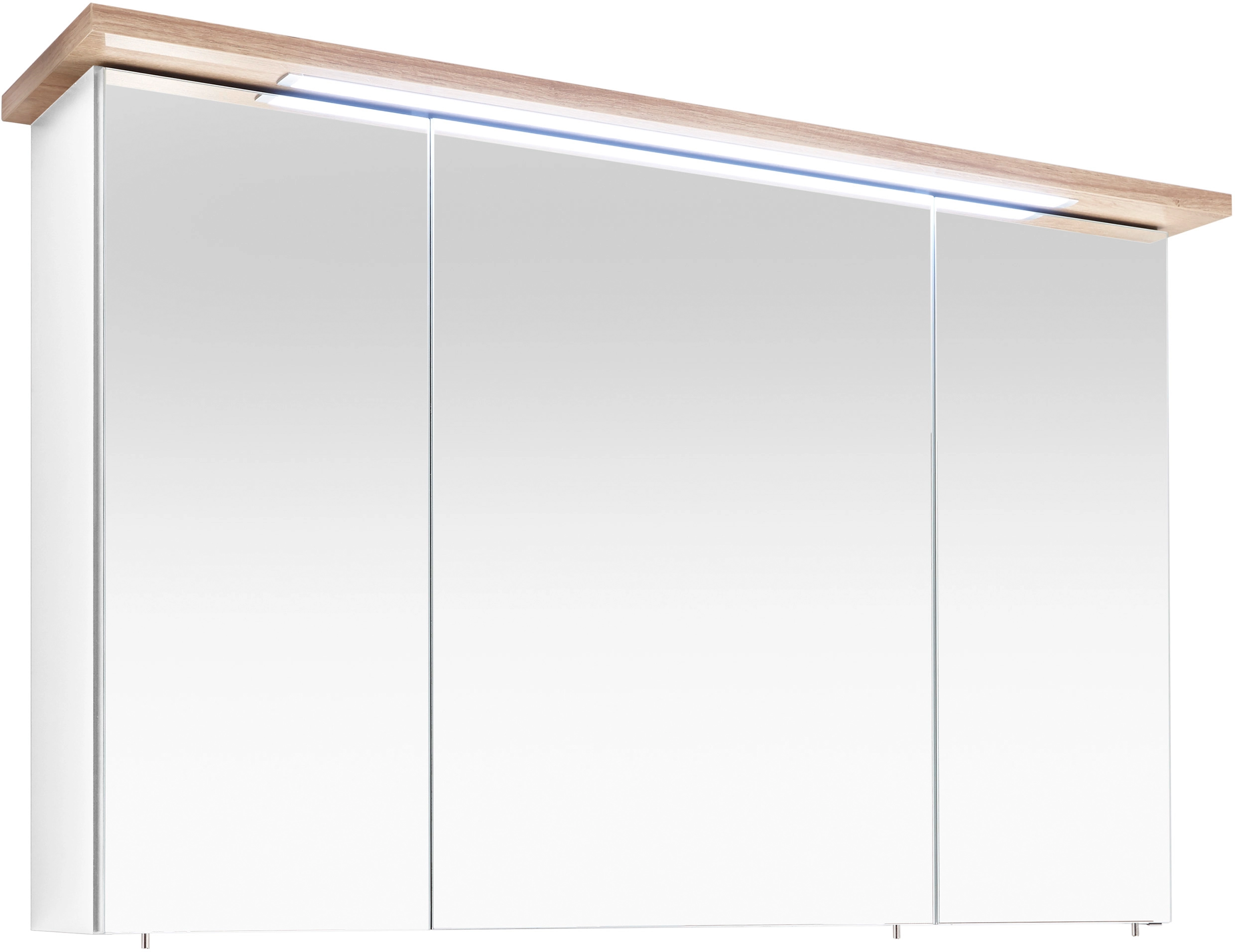 Pelipal Spiegelschrank Kranz Riviera Eiche 115 cm mit Softclose Türen