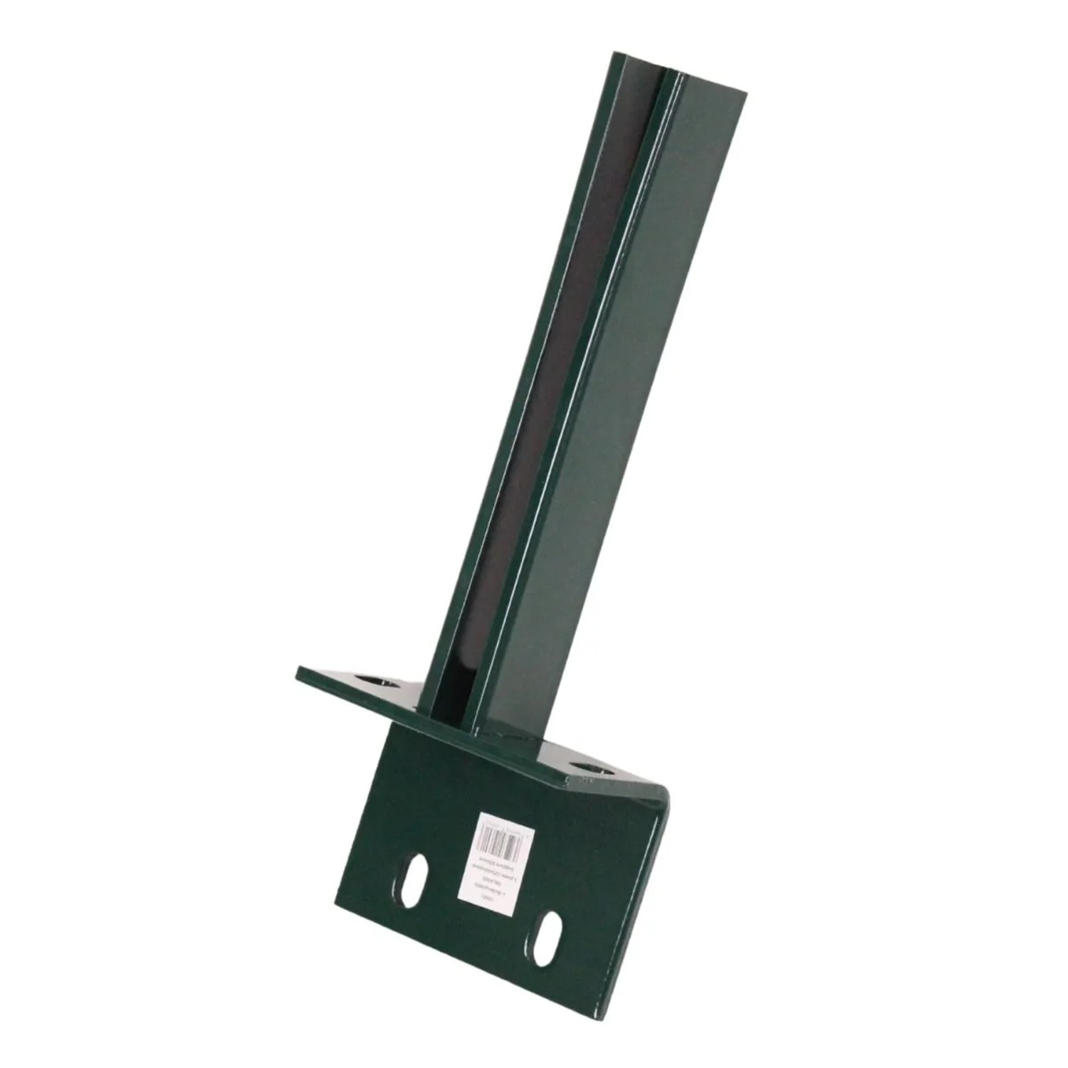 Galaflor L-Bodenplatte für Zaunpfosten 60x40mm, 80x150x300mm Fußplatte für Pfosten Grün L-Form