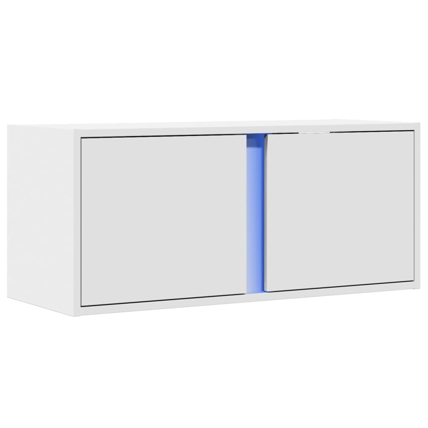 vidaXL TV-Wandschrank mit LED-Beleuchtung Weiß 80x31x35 cm 852257 günstig online kaufen