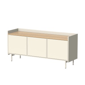 Vicco Lowboard Velina Creme 140 x 63 mit 3 Türen