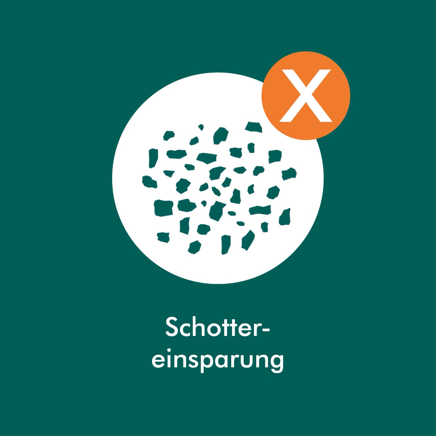 Symbolbild: Drainpflaster Füllstein – Schotterersparnis beim Verlegen von Pflastersteinen.