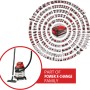 Einhell Akku-Nass-Trockensauger TC-VC 18/20 Li Solo mit Power X-Change Akku-System.