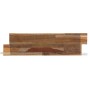 Rebel of Styles Holzverblender UltraWood Firenze XL, braune Teakholz-Wandverkleidung für Innen & Außen.