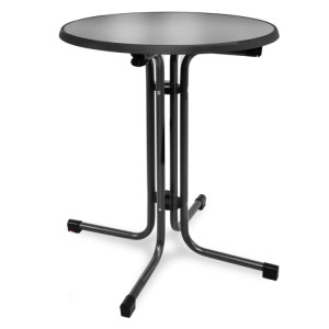 Beautissu Bistroni Bistrotisch ø70xH70cm Schwarz