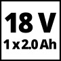 Einhell Akku 18V, 2.0Ah für Akku-Schlagschrauber TE-CD 18/40 Li-i