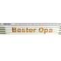 Stabila Zollstock mit Lasergravur "Bester Opa", 2 Meter, Messwerkzeug.