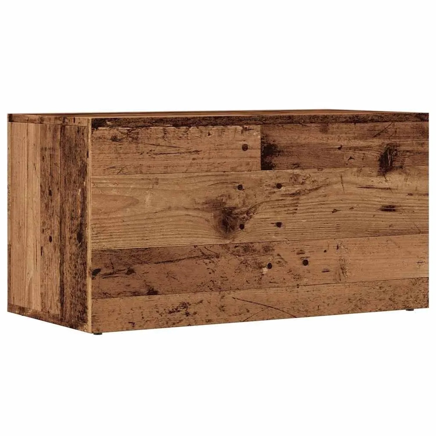 vidaXL Aufbewahrungstruhe in Altholz-Optik, 69,5x34x36 cm, aus Holzwerkstoff für Wohnzimmer.