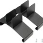Vasner Standfüße für Konvi Hybrid-Infrarotheizung, Metall schwarz, 2er Set.