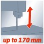 Einhell TC-SB 305 U Bandsäge: Schnittbereich bis 170 mm, flexibel verstellbar.