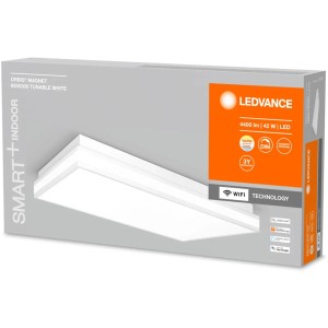 Verpackung der Ledvance Smart+ WiFi Deckenleuchte Orbis Magnet, 60x30 cm, tunable white.