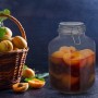 Relaxdays Einmachglas 3 l Glas Eisen Luftdicht 24 cm x 15 cm 1,1 kg_5