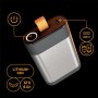 Fiskars Akku 12 V 4 Ah, silber-grau, mit USB-C Anschluss und Powerbank-Funktion. Kompakter Lithium-Ionen Akku.