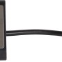 REV Ritter Lightsocket Steckdosenleiste mit 3 Schuko-Steckdosen, 2 USB-Anschlüssen und LED-Licht in Schwarz.