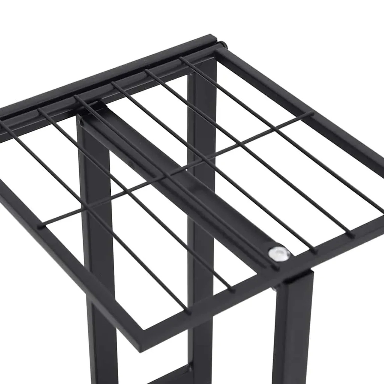 vidaXL Blumenständer, 4 Etagen, schwarz, Metall. Zubehör für Pflanztöpfe.