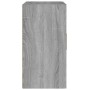 Wandschrank in Grau Sonoma (60x30x60 cm) aus Holzwerkstoff für Büro oder Wohnraum.
