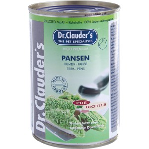 Dr. Clauder's Hunde-Nassfutter Selected Meat Pansen, 400g Dose. Alleinfutter für Hunde.