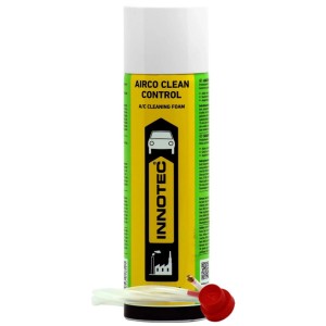 Innotec Airco Clean Control Klimareiniger 250 ml mit Schlauch und Sprühdüse.