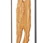 Brilliant LED-Standleuchte Chaumont, 120cm, schwarz/Holz, Design-Stehlampe mit warmweißem Licht.