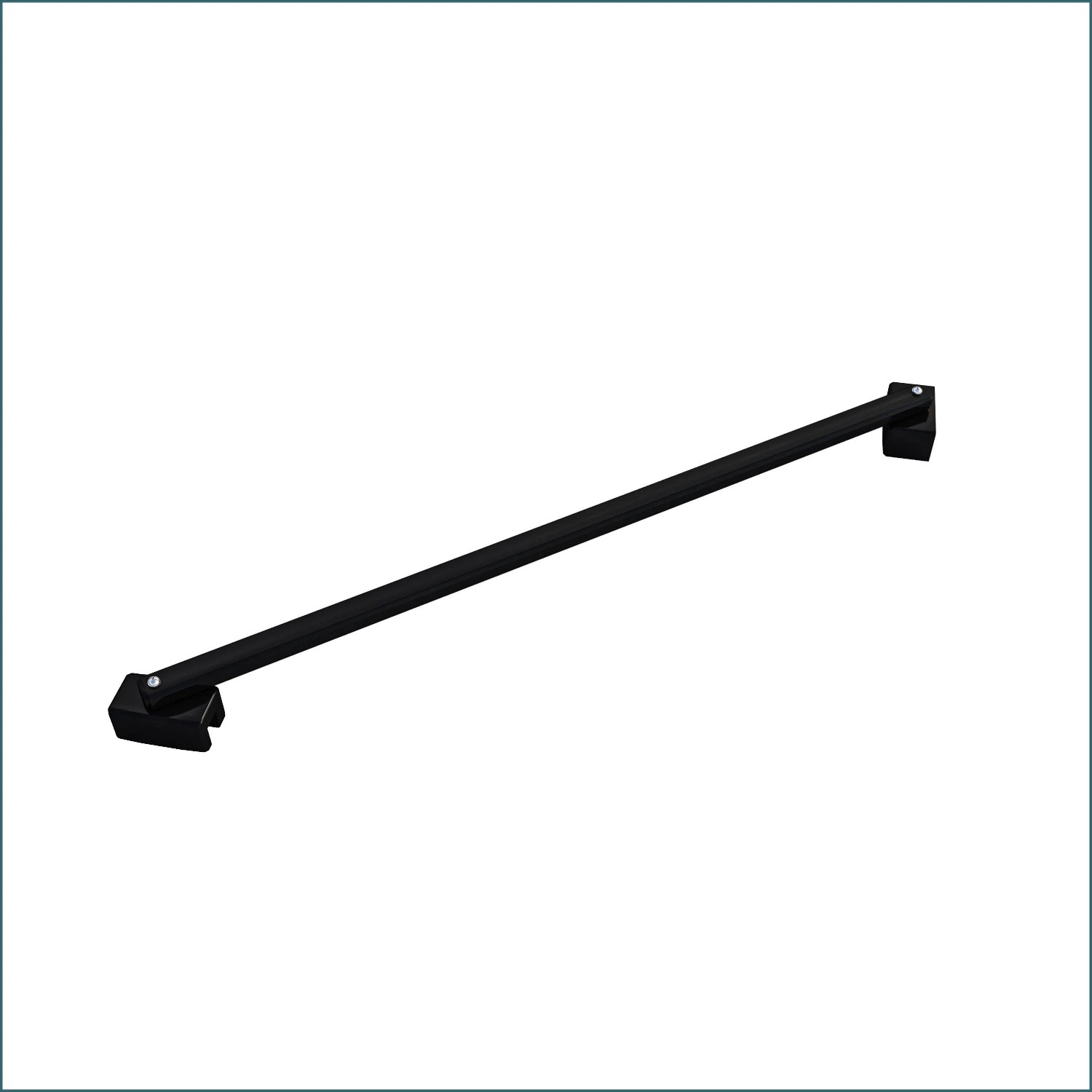 AICA Schwarz 45cm Diagonal Wandhalterung Chrom Glänzend Für 6-8mm Duschkabine Duschwand Walk In Glaswand