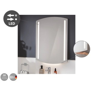Fackelmann LED-Spiegel B.Style, 80,5 cm, mit Leuchtstreifen und Ambientebeleuchtung.