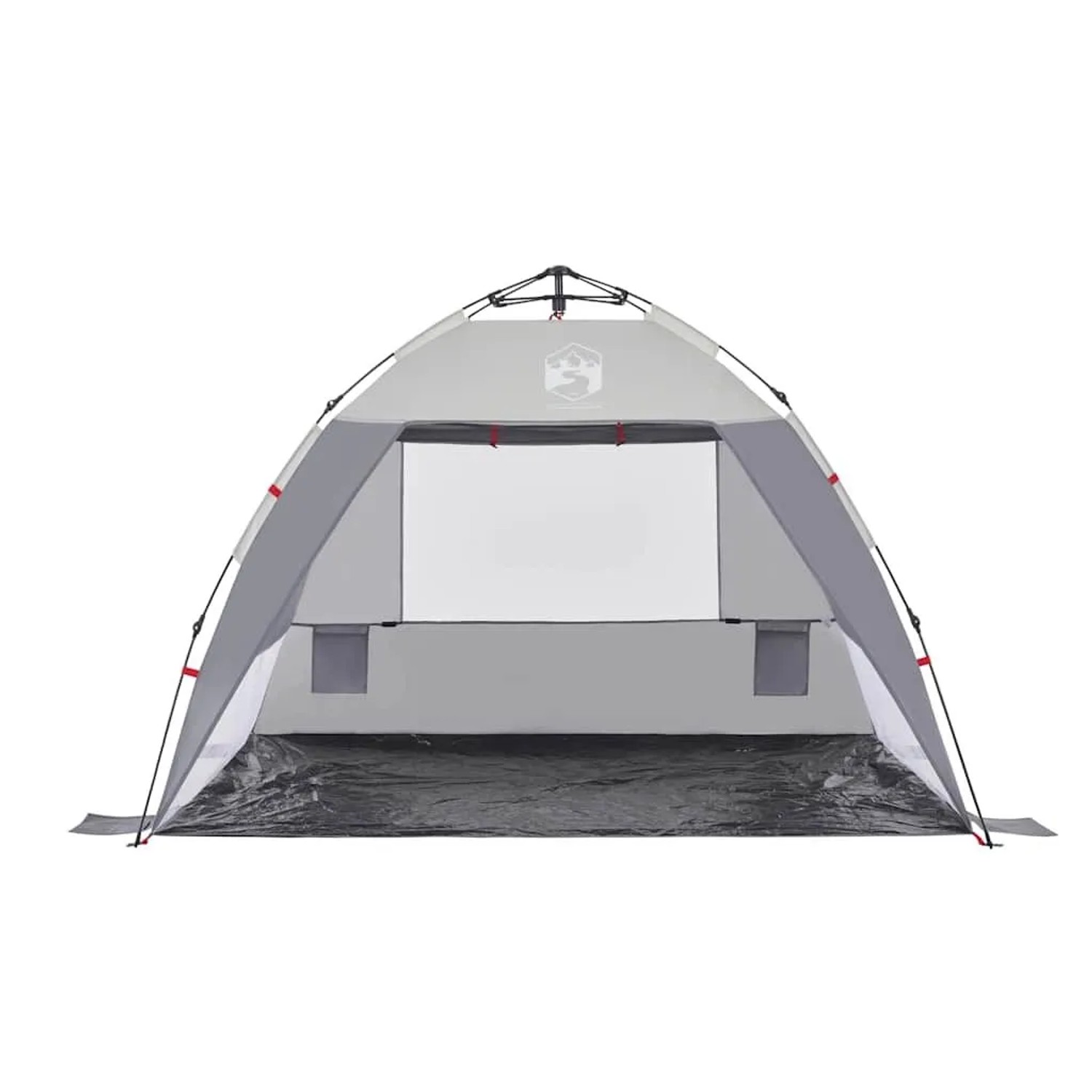 vidaXL Strandzelt 2 Personen Grau Quick Release Wasserdicht 4005301_6