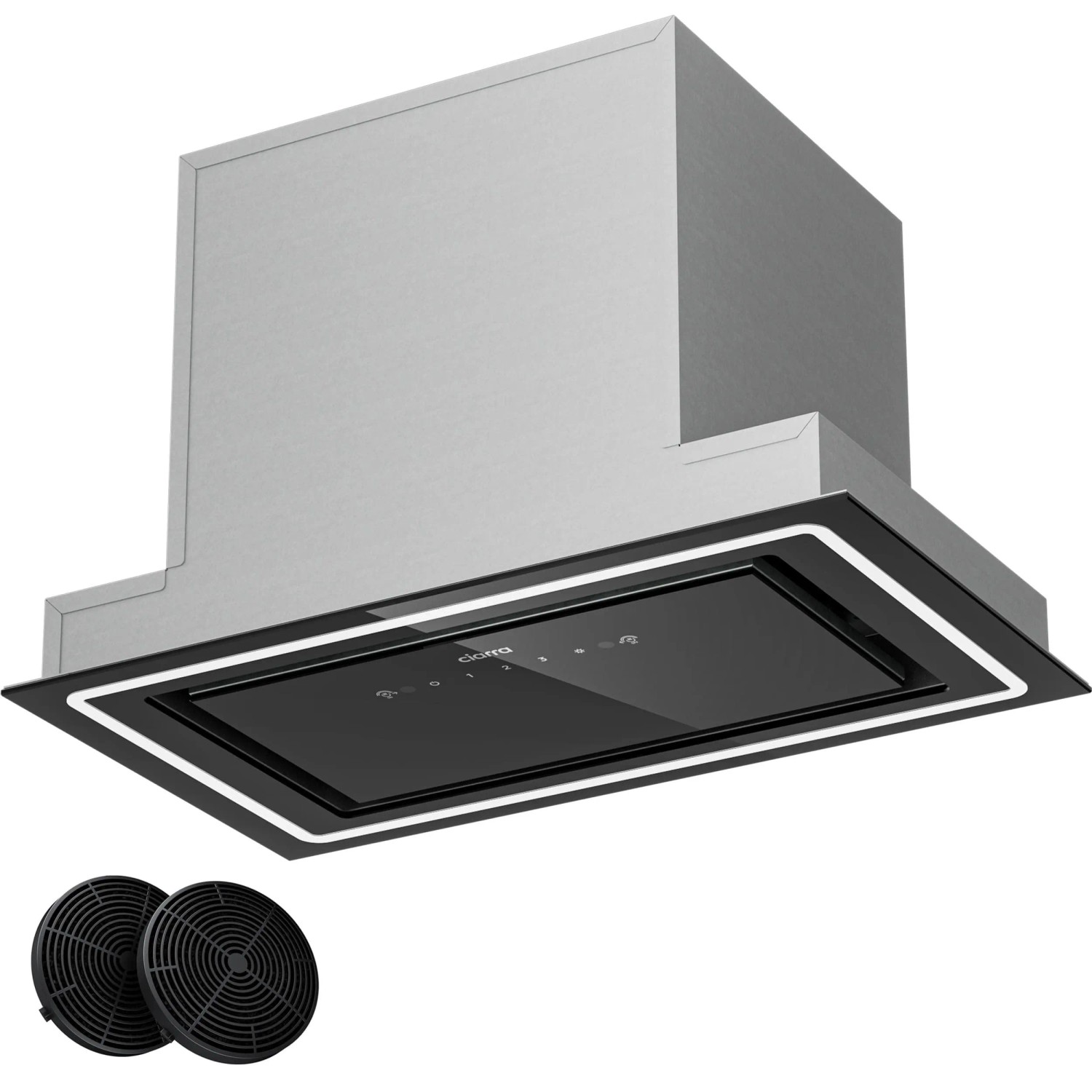 CIARRA Unterbauhaube Einbau-Dunstabzugshaube 460 m³/h 52 cm Touch & Handgesten-Steuerung VM5931C