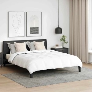 vidaXL Winterbettdecke mit Kissen 3-Tlg Weiß Daunenfeder 3376893