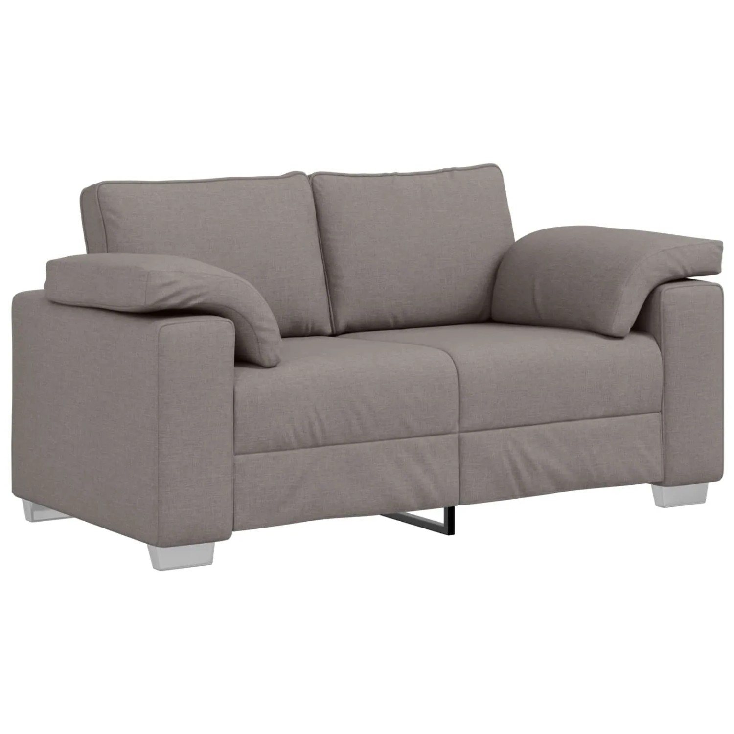 vidaXL Sofa Taupe 160 x 80 x 82 cm Stoff 4105223