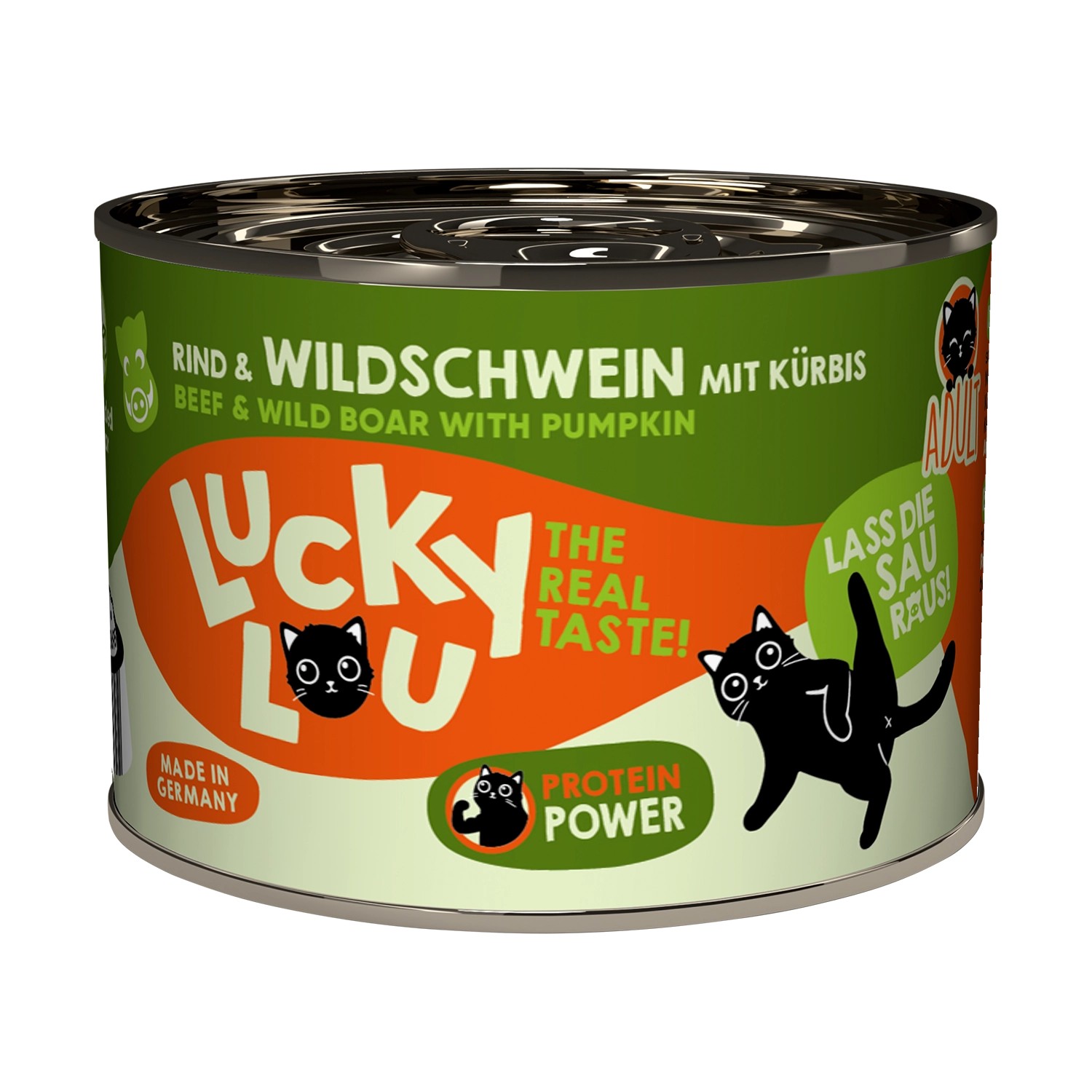 Lucky Lou Katzen-Nassfutter Lifestage Adult Rind & Wildschwein 200 g