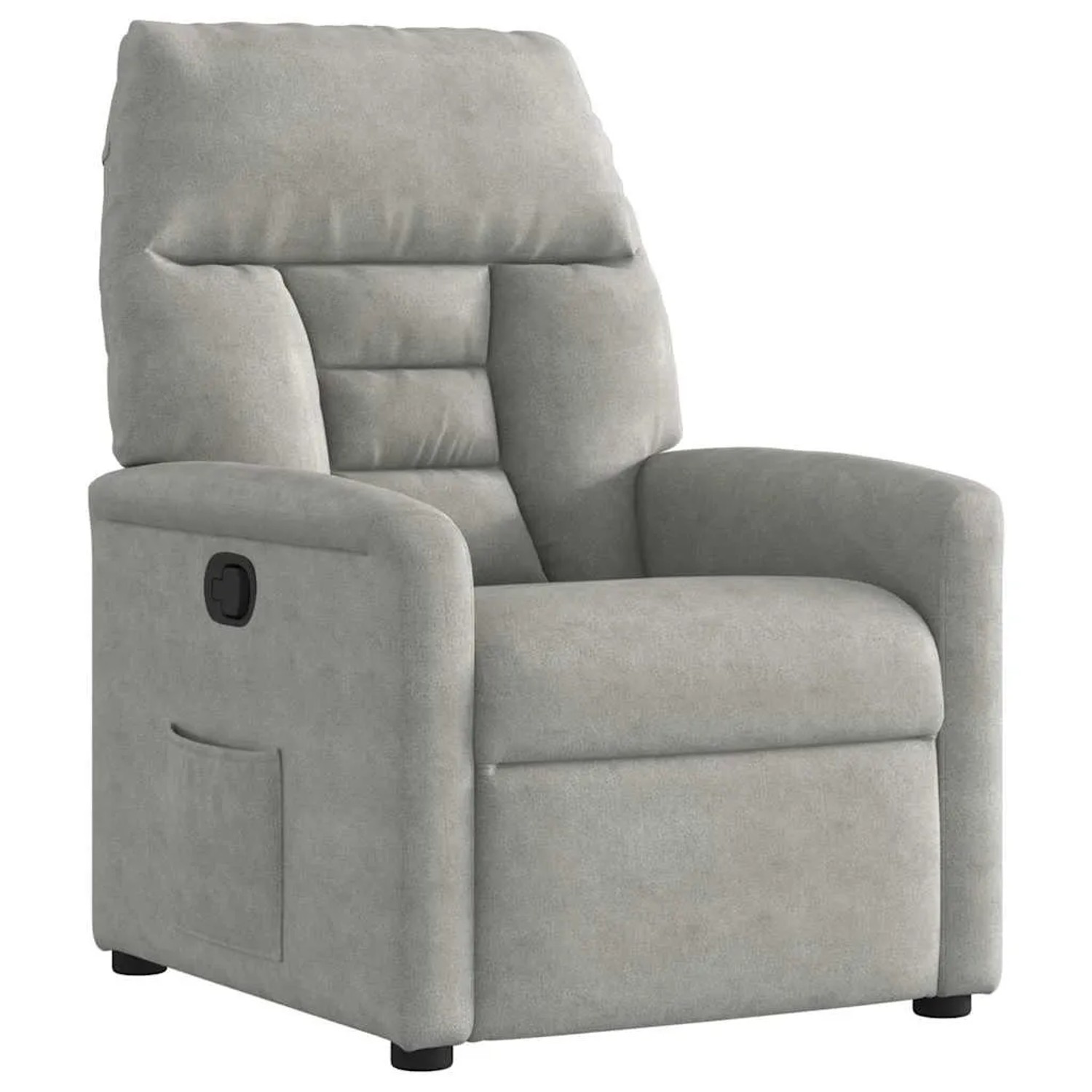 vidaXL Relaxsessel Hellgrau Mikrofasergewebe 4015564