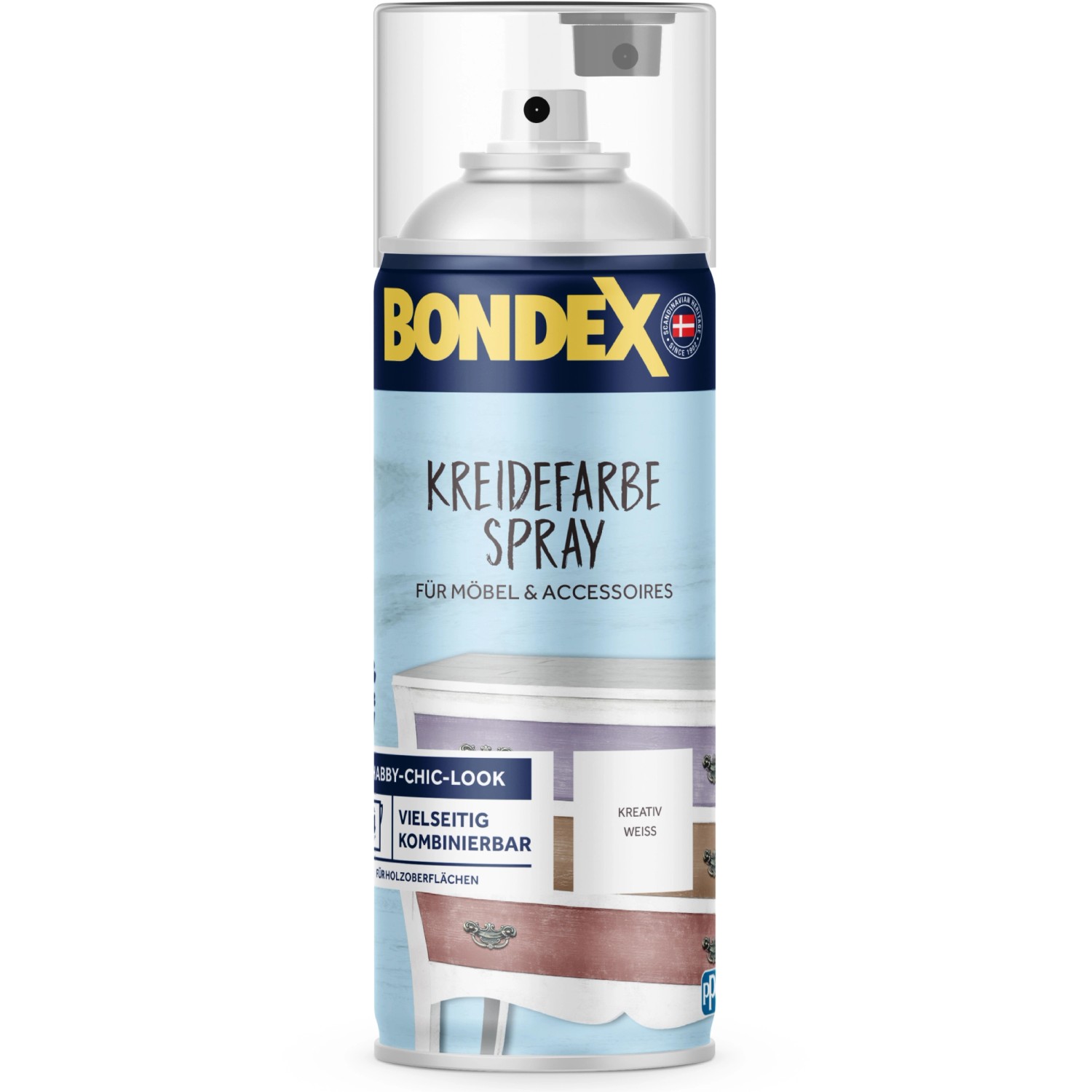 Bondex Kreidefarbe Spray Kreativ Weiss 0,4 l