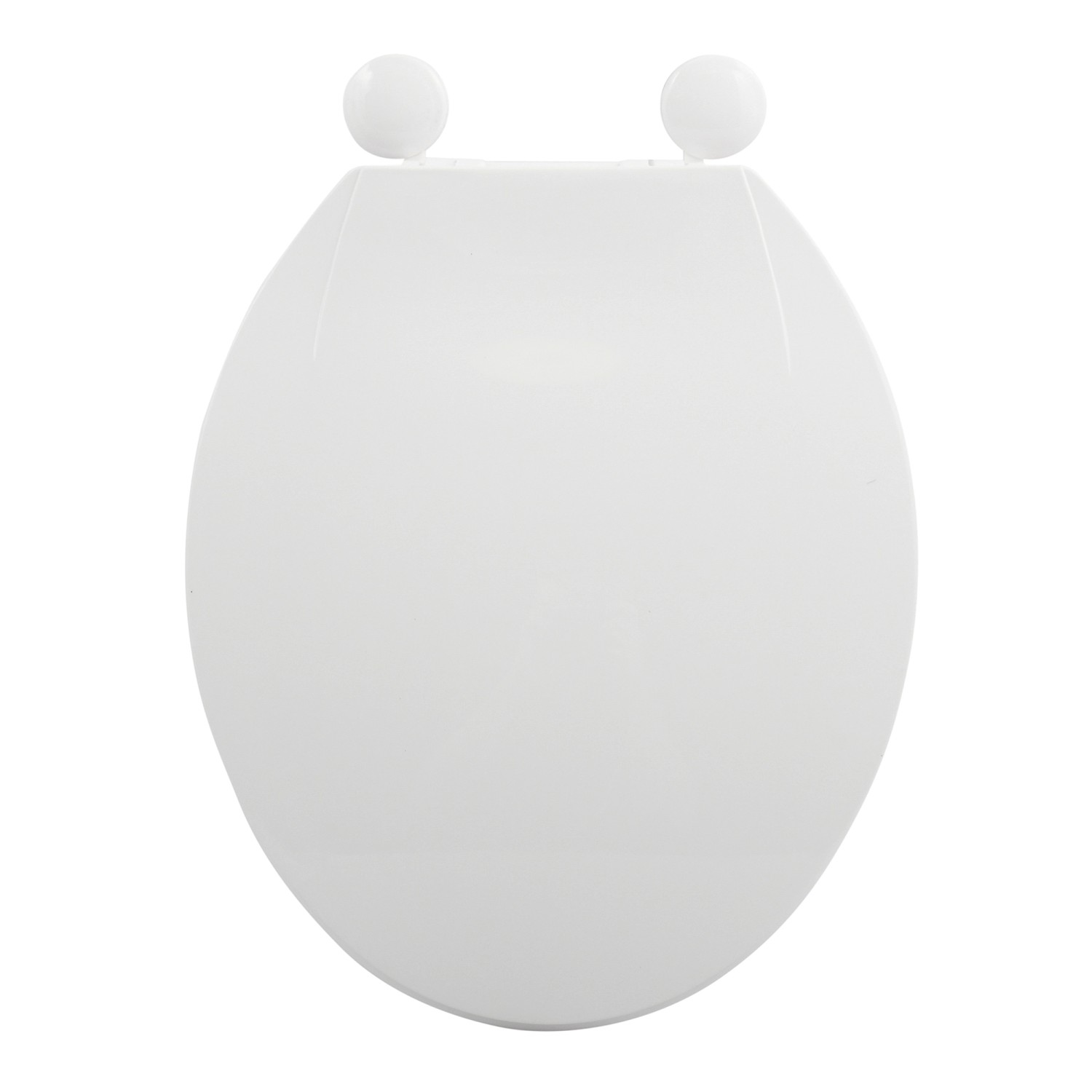 MSV WC-Sitz Polypropylen 44 cm x 36,5 cm x 3,5 cm Weiß günstig online kaufen