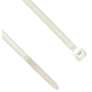 Lösbare, weiße Kabelbinder, 150x4 mm, 100 Stück, für Elektroinstallation.