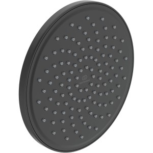 Ideal Standard Idealrain Kopfbrause, Ø 200mm, Schwarz matt. Runde Duschbrause für Wand- oder Deckenmontage.