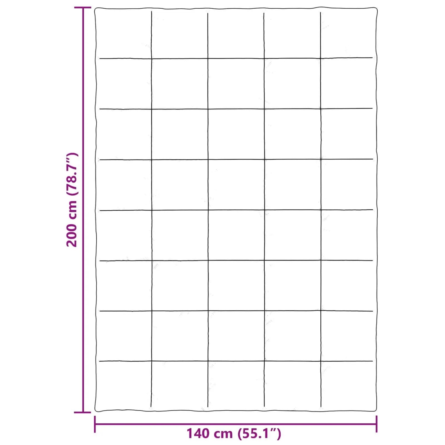 vidaXL Sommerdecke Gepolstert Hellgrau 140 x 200 cm Mikrofaser 42025918_10