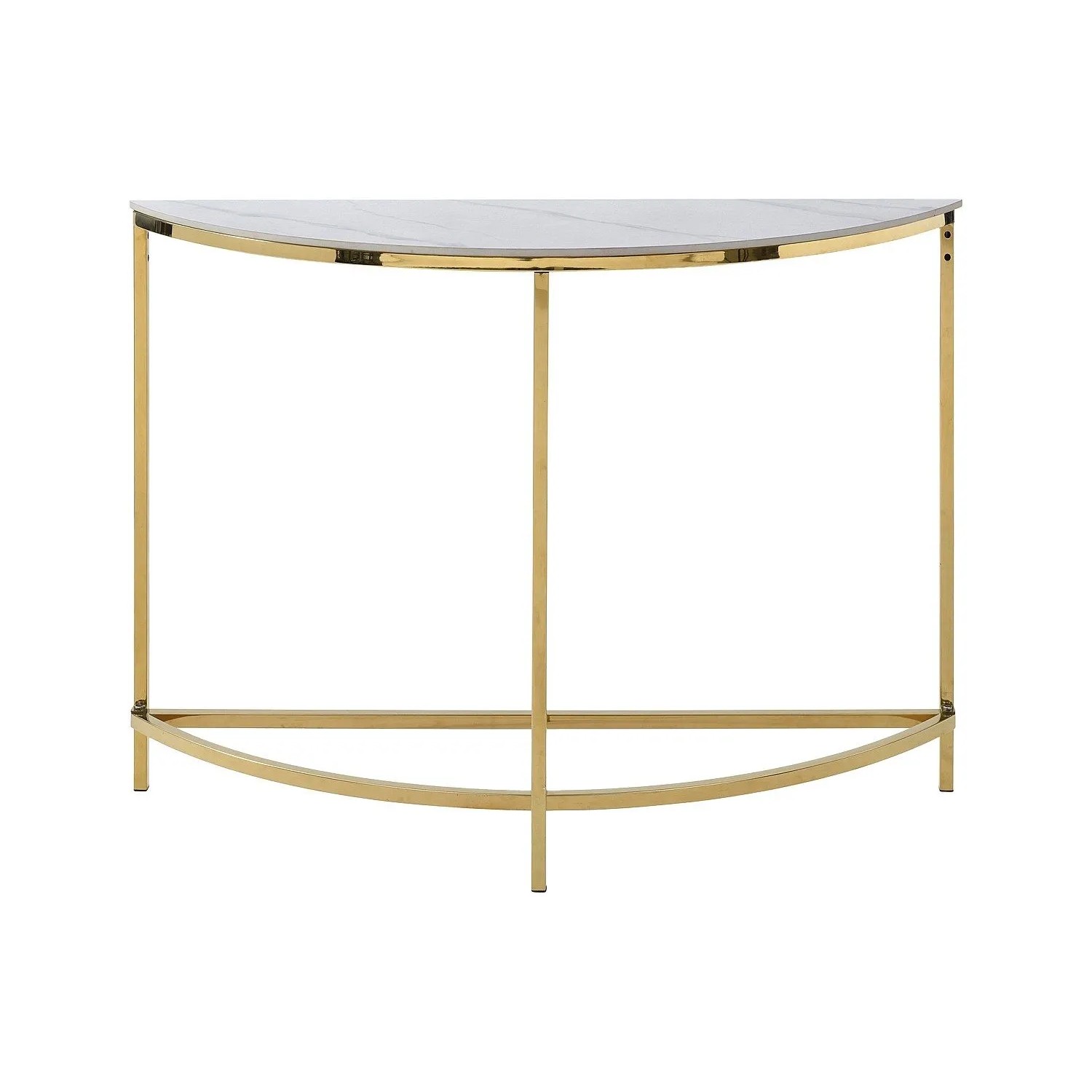 Vente-unique Konsolentisch Cylian Weiß  Goldfarben 120 cm