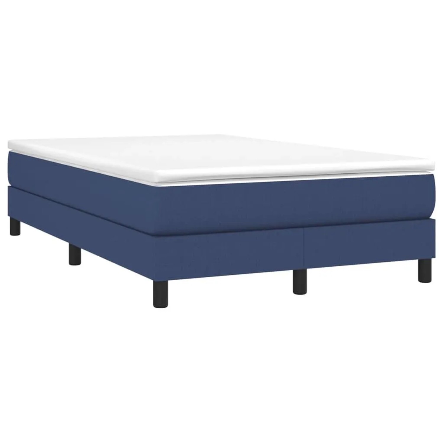 vidaXL Boxspringbett mit Matratze Blau 120x200 cm Stoff 3144067 günstig online kaufen