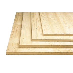 Rettenmeier 3-Schicht Möbelbauplatte Fichte/Tanne, 80x40x1,9cm, Holz für Regale und Möbel.