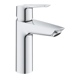 Grohe QuickFix Waschtischarmatur Start M-Size mit Push-open Ablaufgarnitur, Chrom.