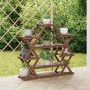 vidaXL Blumenständer 110x25x105 cm Massivholz Tanne 362877_2